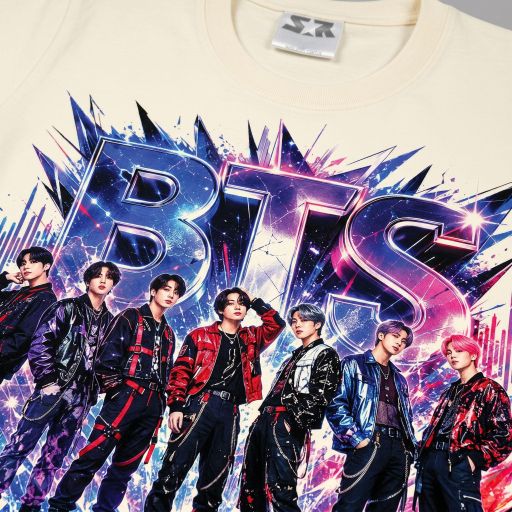Детска тениска K-pop стил с BTS