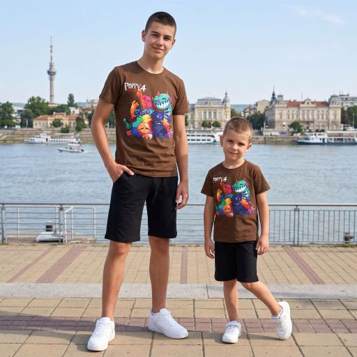 Комбинация 2 части (т/б) Попи плейтайм кафяво