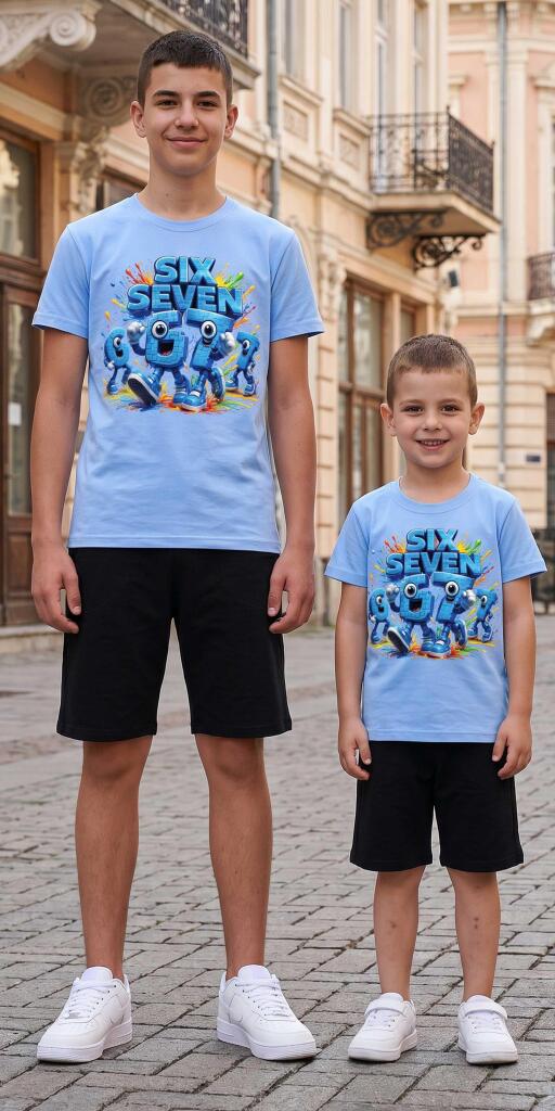 Комплект тениска и бермуди SIX SEVEN в тъмносиво