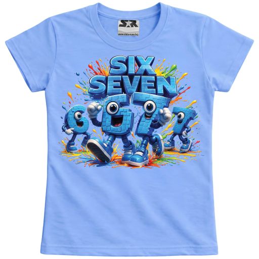 Тениска SIX SEVEN в синьо