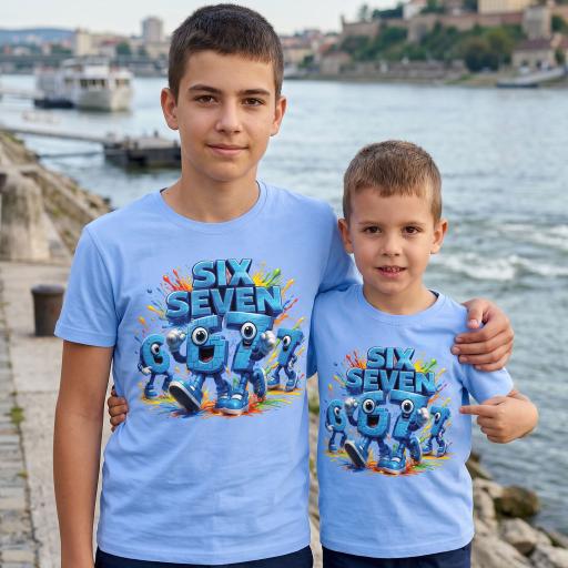 Тениска SIX SEVEN в синьо