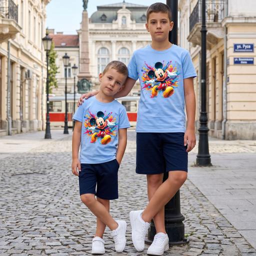 Комбинация 2 части (т/к) Мики Маус в синьо