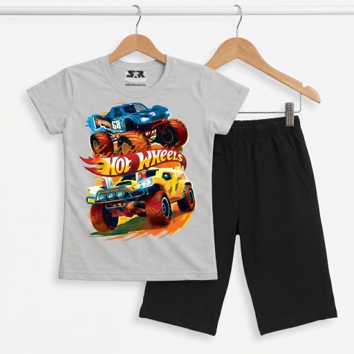 Комбинация 2 части (т/б) Хот Уилс в сиво