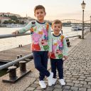 Комплект 2 части (б/д) Пепа прасето в сиво