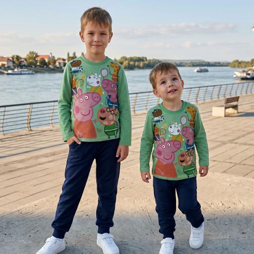 Комплект 2 части (б/д) Пепа прасето в зелено