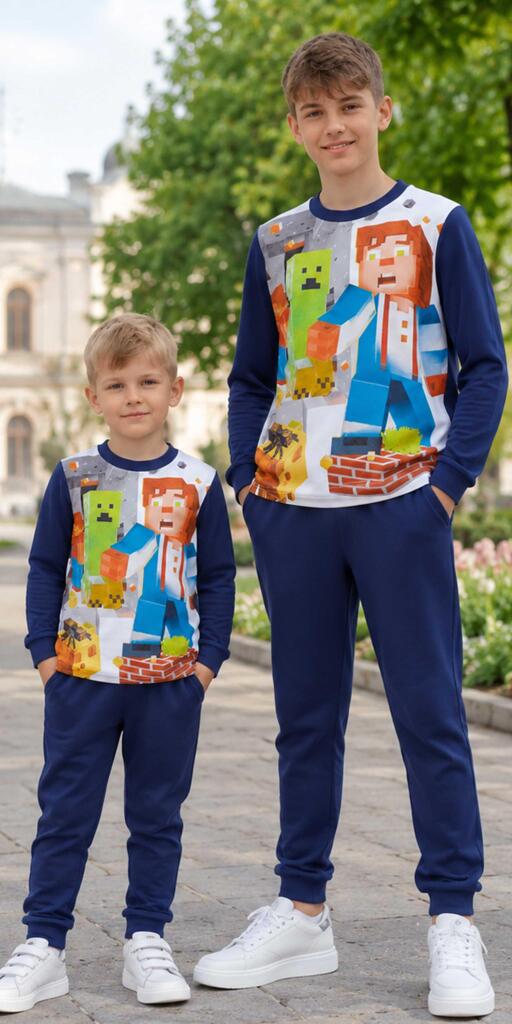 Комплект 2 части (б/д) Майнкрафт в бяло