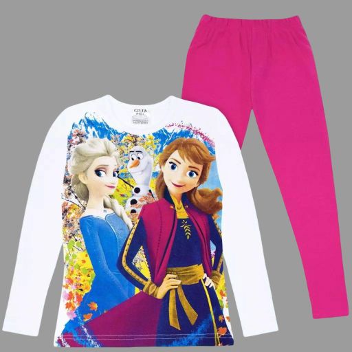 Комплект 2 части (б/к) Замръзнало кралство в бяло