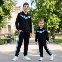 Комплект 2 части (с/д) в черно (бсб) с 3 канта