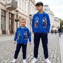 Комплект плътен 3 части (с/б/д) Супер Соник  в тъмносиньо