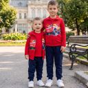 Комплект плътен 3 части (б/е/д) Маккуин в червено
