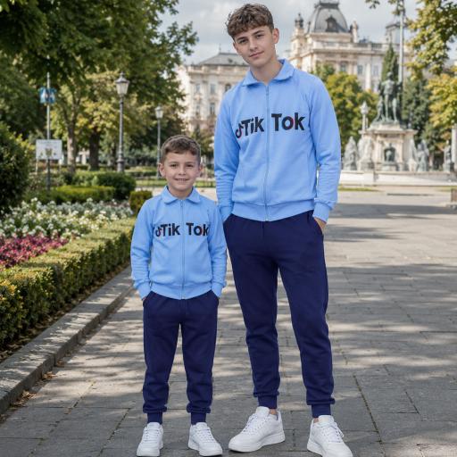 Комплект 2 части (с/д) ТикТок синьо