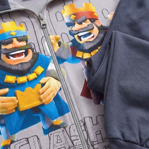 Комплект 2 части (с/д) Clash Royale в сиво