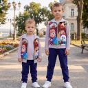 Комплект 3 части (б/е/д) Маша и Мечока в сиво