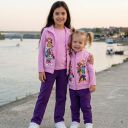 Комплект плътен 3 части (б/е/д) Пес Патрул виолетово