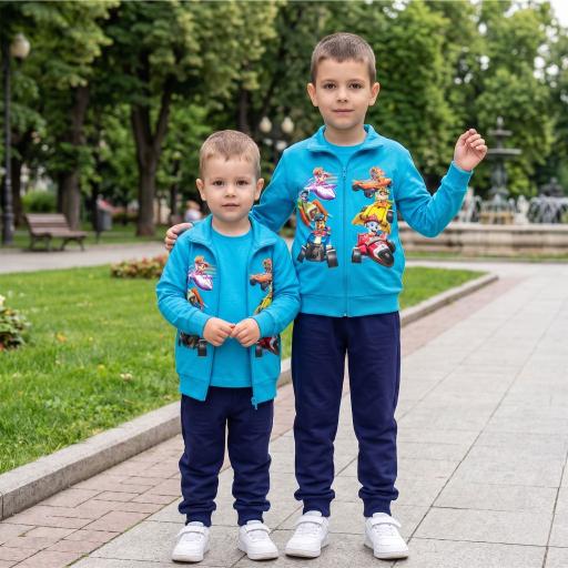 Комплект плътен 3 части (с/б/д) Пес Патрул в синьо