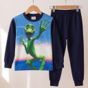 Комплект 2 части (б/д) Даме Ту Косита (диг. печат) в тъмносиньо