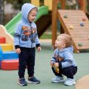 Детски комплект Blaze със светлосин суичър и тъмносиньо долнище