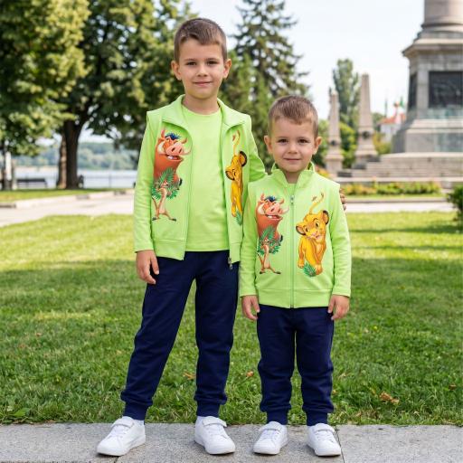 Комплект 3 части (б/е/д) Цар Лъв в резеда