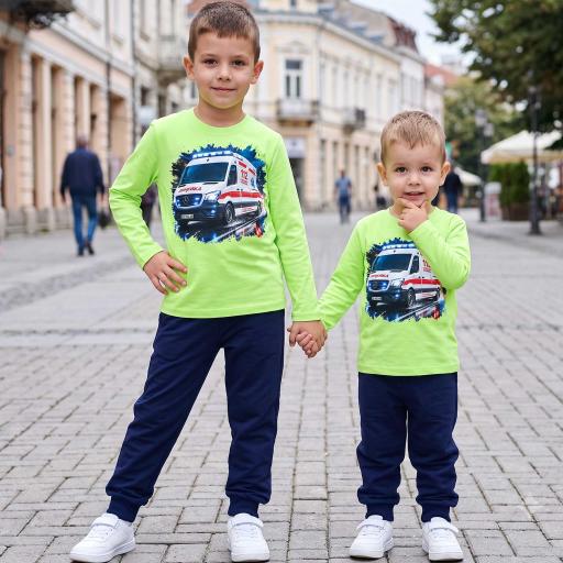 Детски комплект с линейка и тъмно долнище