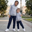 Комплект плътен 2 части (с/д) в сиво