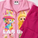 Комплект Labubu – розов суитчер с цикламено долнище