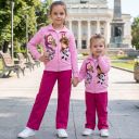Детски комплект “Маша в гората” – суичър и долнище в циклама