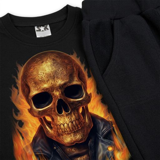 Комплект 2 части (б/д) череп в черно
