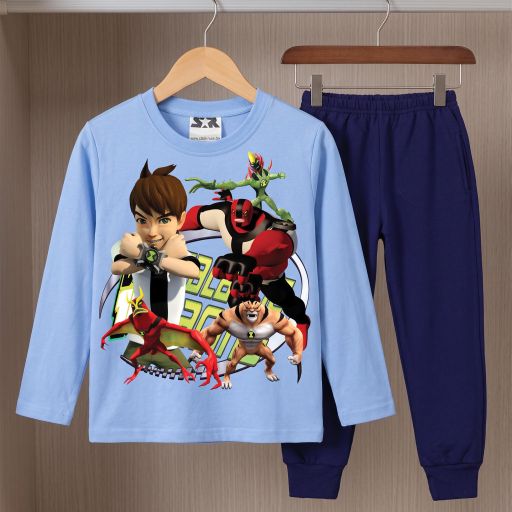Комплект тънък 2 части (б/д) Ben 10 в синьо