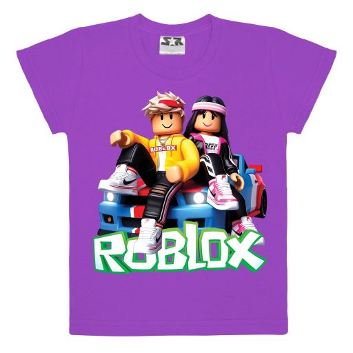 Тениска ROBLOX във виолетово