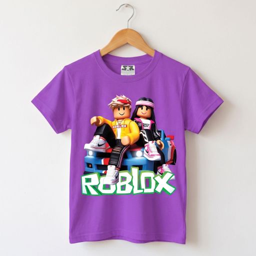 Тениска ROBLOX във виолетово
