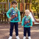 Комплект дебела вата 2 части (с/д) Пламъчко в мента