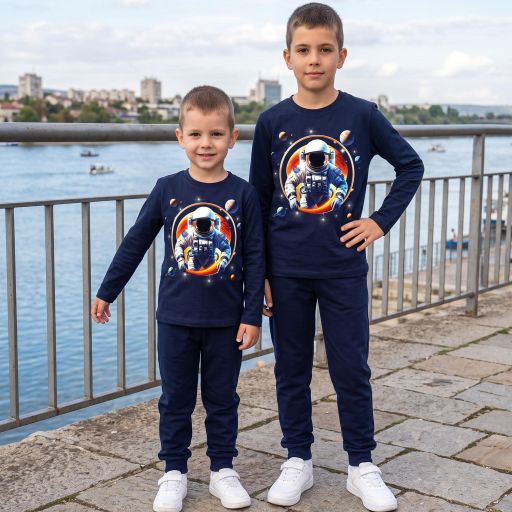 Комплект 2 части (б/д) космонавт в тъмносиньо 1