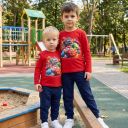 Комплект тънък 2 части (б/д) Маккуин 2 в червено
