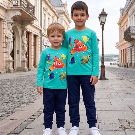 Комплект тънък 2 части (б/д) рибката Немо в мента