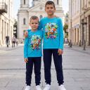 Комплект тънък 2 части (б/д) Стъмбъл гайс  в наситеносиньо