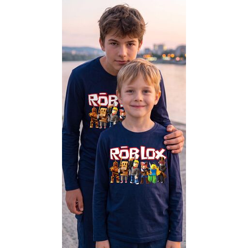 Блуза тънка ROBLOX в тъмносиньо