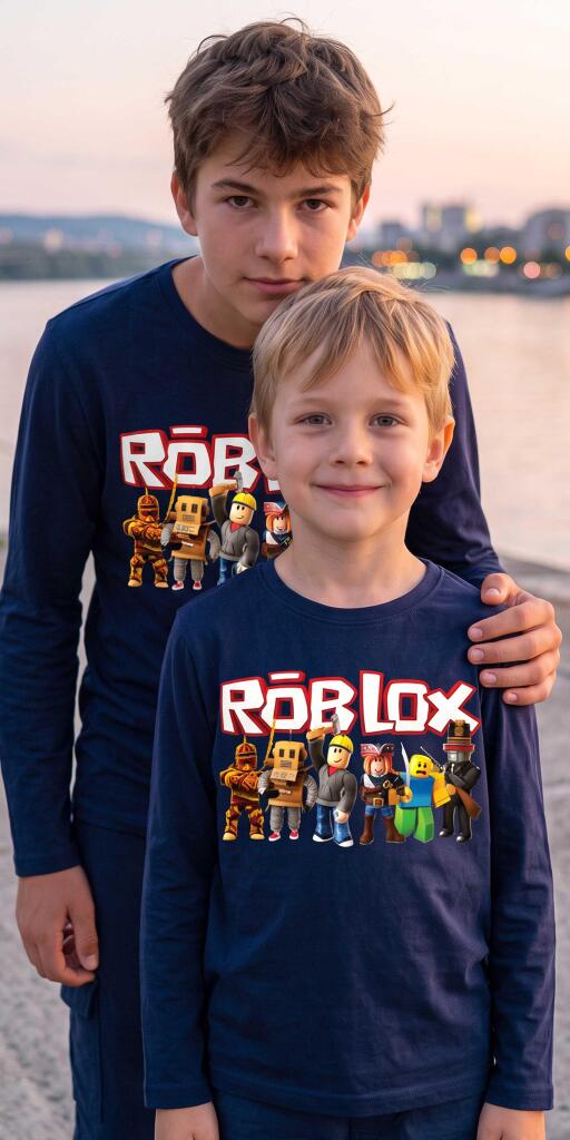 Блуза тънка ROBLOX в тъмносиньо