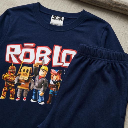 Комплект тънък 2 части (б/д) ROBLOX в тъмносиньо