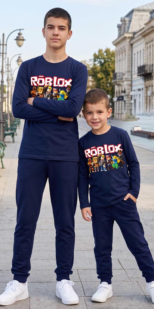 Комплект тънък 2 части (б/д) ROBLOX в тъмносиньо