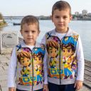Детски плътен елек Ай Ай Сантяго в сиво