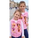 Детски плътен елек в розово със Скай и Либърти от Пес Патрул