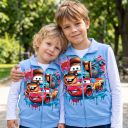 Момчешки плътен елек с Маккуин в син цвят