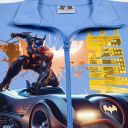 Детски плътен елек Батман в синьо за игри и приключения