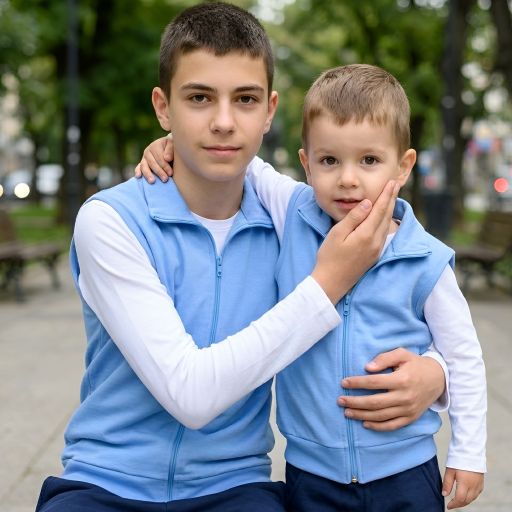 Детски едноцветен елек за есента и зимата