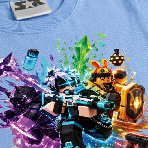 Момчешка блуза с дълъг ръкав Roblox Rivals с голям цветен дизайн