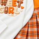 Комплект за момиче с дълъг ръкав и разкроена пола Sweet Girl