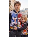 Сив суичър от дебела вата с любимия герой Супер Соник