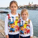 Бял суичър Пес Патрул с дълъг ръкав за дете