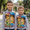 Сив детски суичър Ай Ай Сантяго с дълъг ръкав