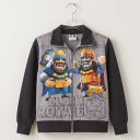 Сив детски суичър Clash Royale за училище и игри